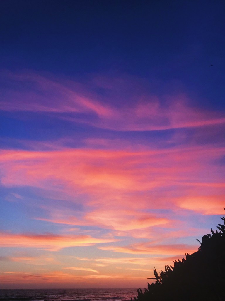 pink sunset aesthetic