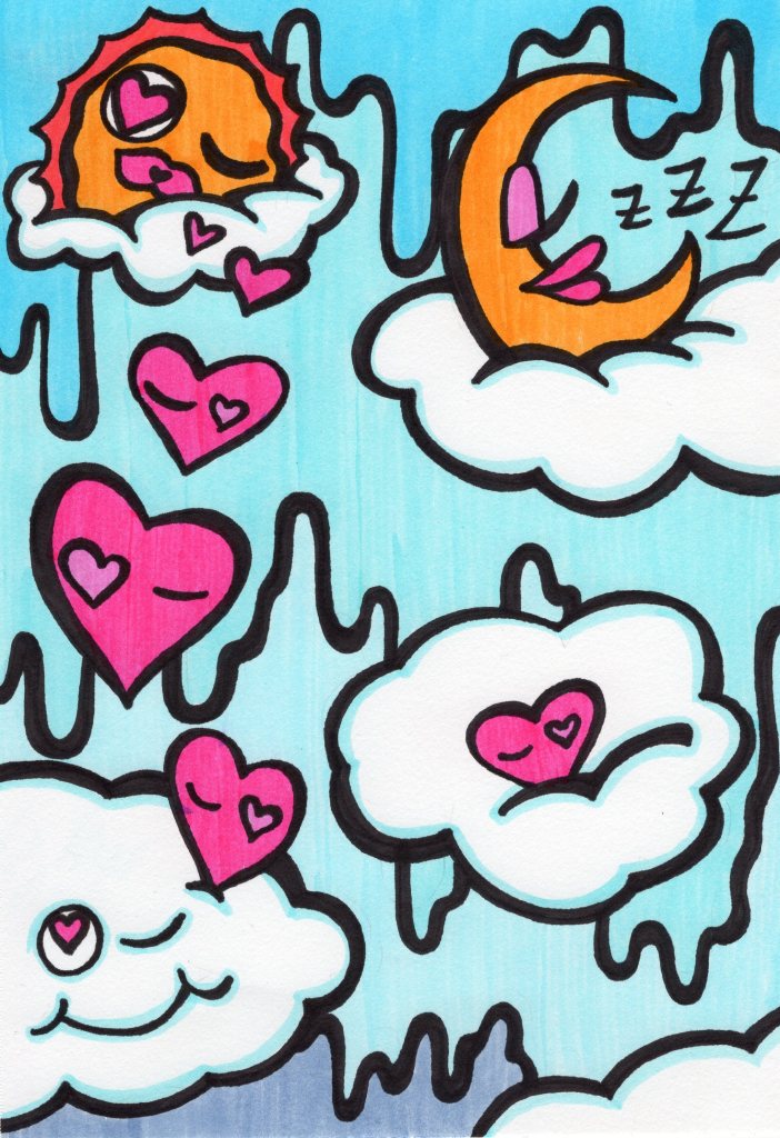 trippy psychedelic doodles by unicornface
