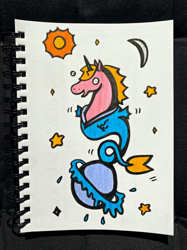unicornface trippy art