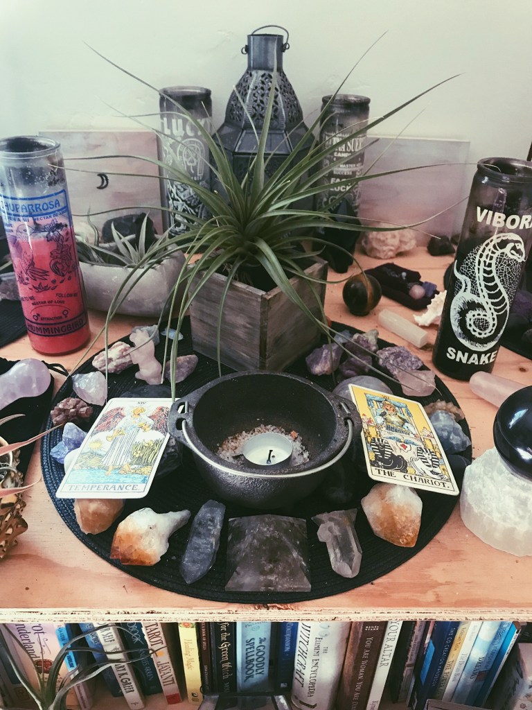 creating an altar for witchcraft