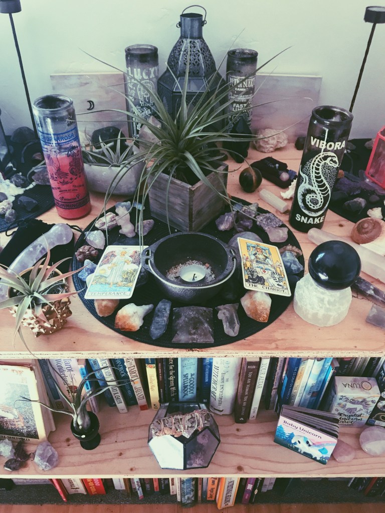 creating an altar for witchcraft