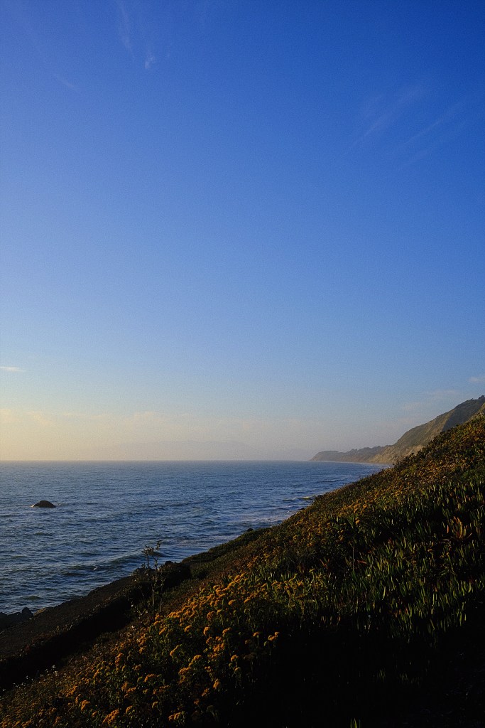 Pacifica coastline views at dusk