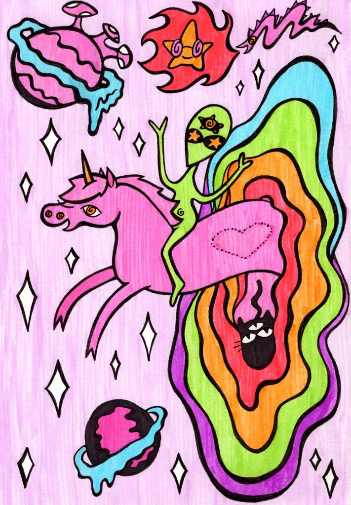 Psychedelic Art by Unicornface